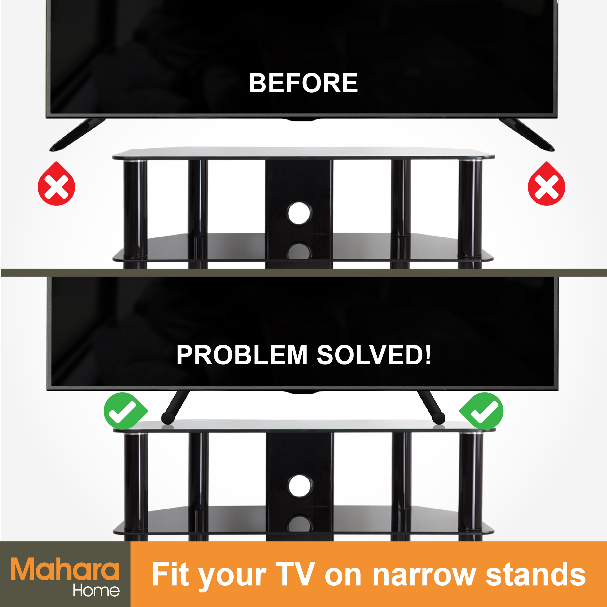 MHB850B Mahara Universal TV Legs Mahara Home