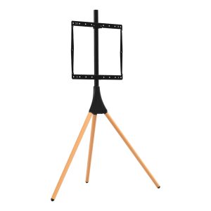 MHSOL87LW: Mahara Solo Freestanding Tripod TV Stand (Light Wood)